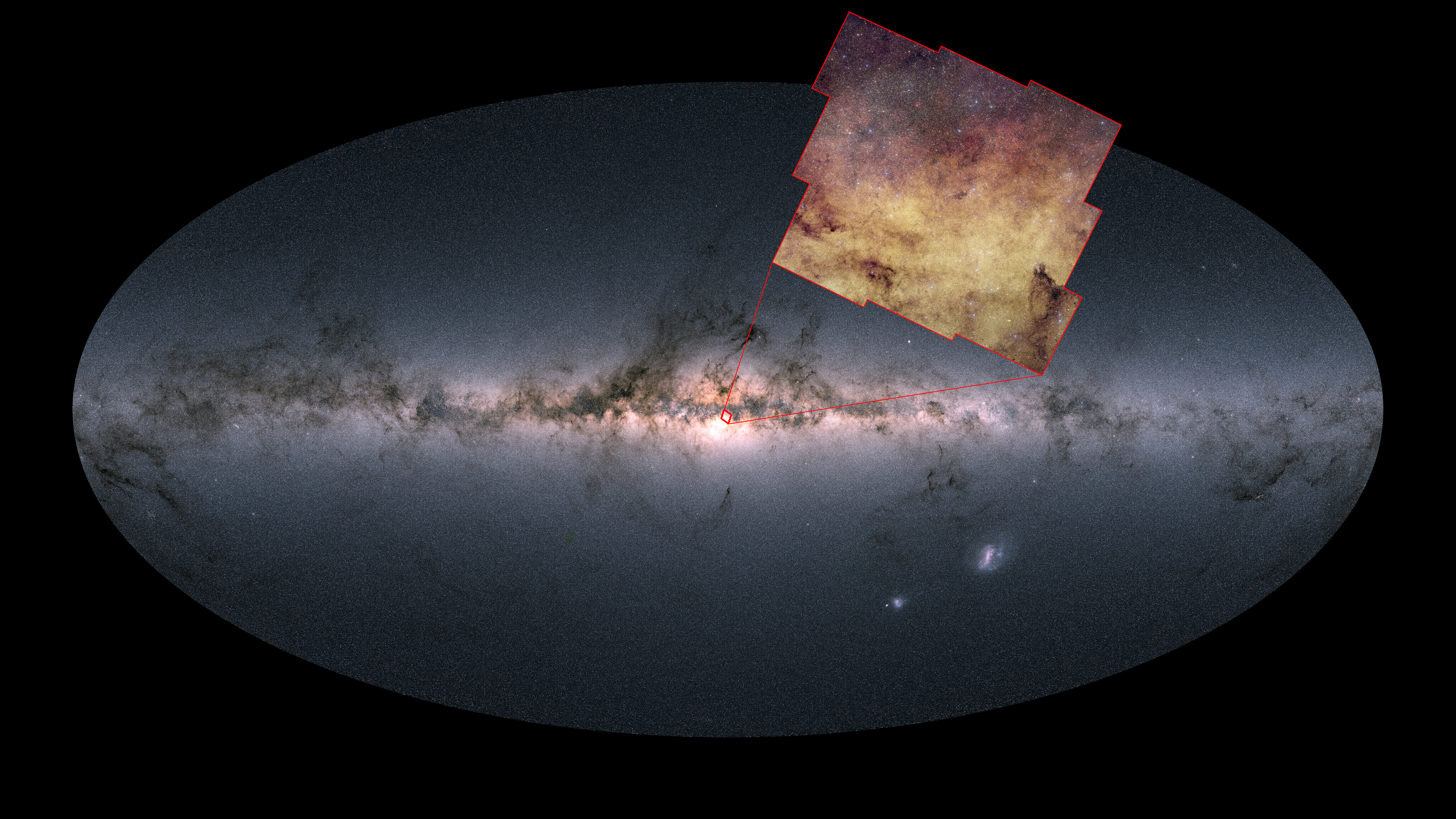 Euclid All Sky Survey and the region focused on