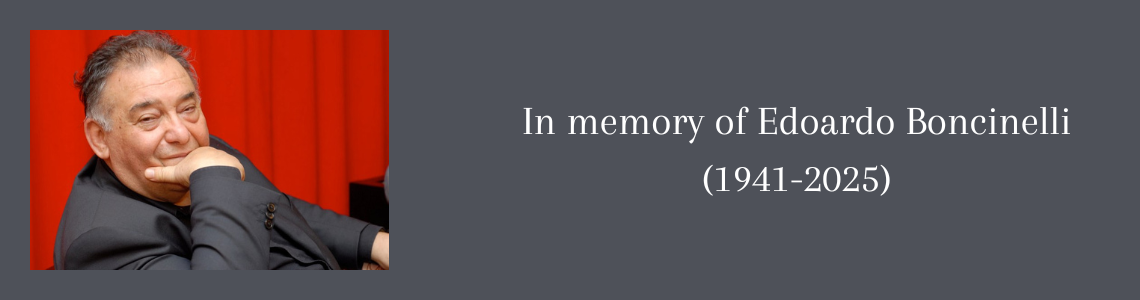 In memory of Edoardo Boncinelli
